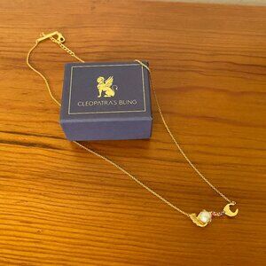 Cleopatra's Bling Handmade Gold Pearl Mermaid Necklace